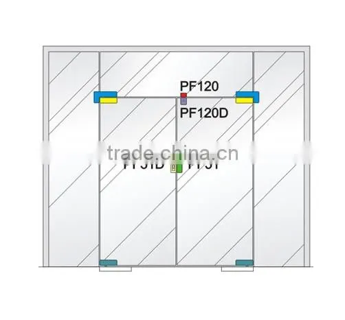 glass door patch fitting lock
