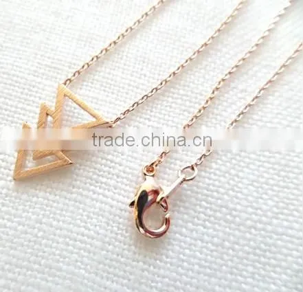 Yellow Gold Over Sterling Silver Open Circle and Dangling Bar Lariat Necklace