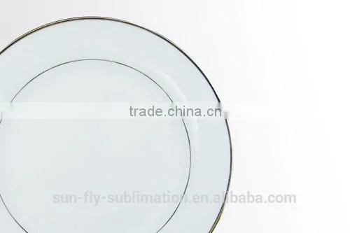 10 Inches Plate with Gold rim/ Beautiful plates/ Nice printable plate/ Plate for sublimation/ Good decorated plate