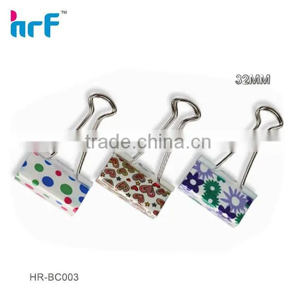 25mm Floral Print Binder Clip
