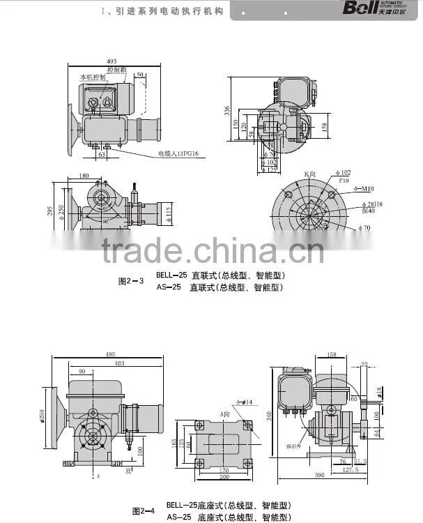 automatically switching electric valve actuator
