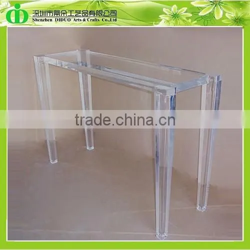 DDH-T124 Trade Assurance Clear Plexiglass Bedside Table