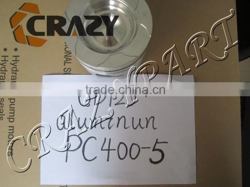 6D125 engine piston for PC400-5 6152-32-2510, excavator spare parts