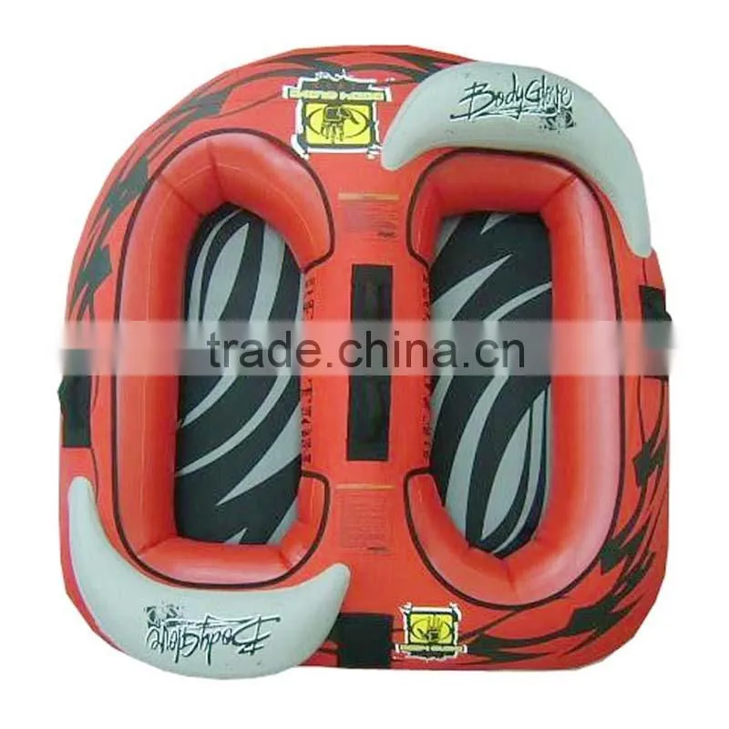 Inflatable pvc flying towable inflatable water ski snow tube