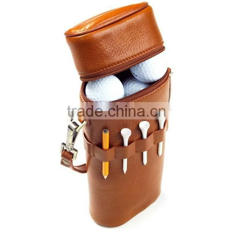 Leather Golf Ball Carrying Holder Storage Bag new items in china market