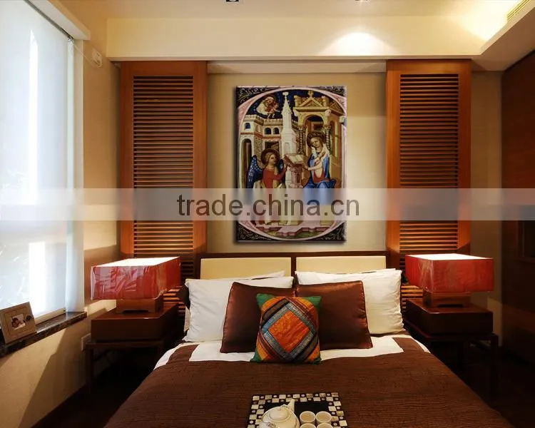 India home goods wall art canvas oil painting frame