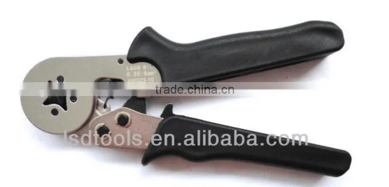 LSD good quilty LSC8-6-4TH ferrule crimper set with cable-end ferrules crimping tool and several terminals combinedin iron box