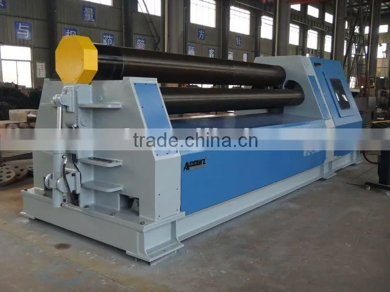 pre-bending plate rolling machine 4-roller CNC plate rolls bending machine