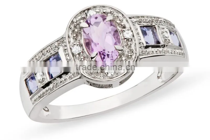 2014 silver rings with cz stones silver ring designs for girl