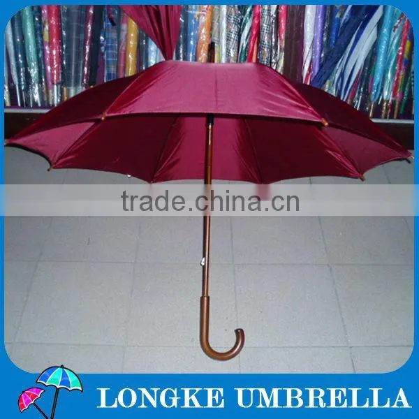 23"*8k Wooden Straight Umbrella with manual open