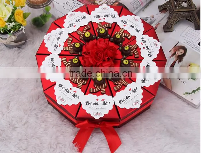 High quality Custom cardboard paperboard party favour boxes for weddings