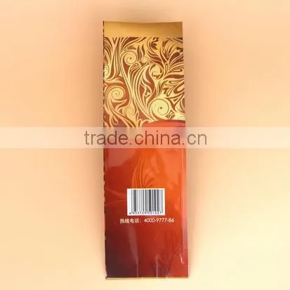High quality custom printed stand up tea aluminum foil bags