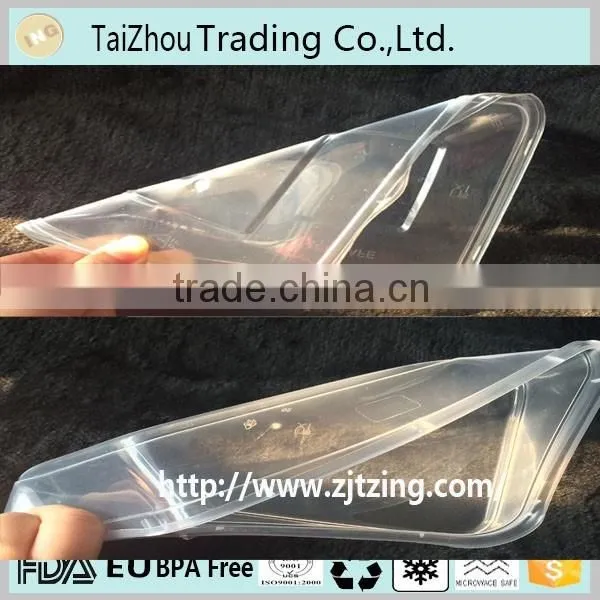 Disposable plastic food container take away meal box