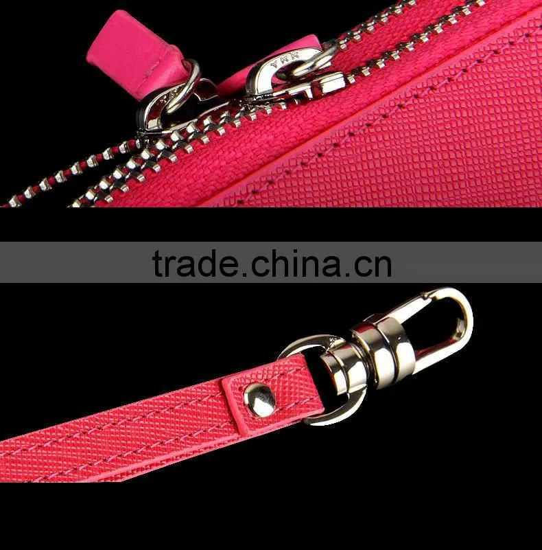 2016 fashion customer key holder/high quality genuine leather key hoder wallet