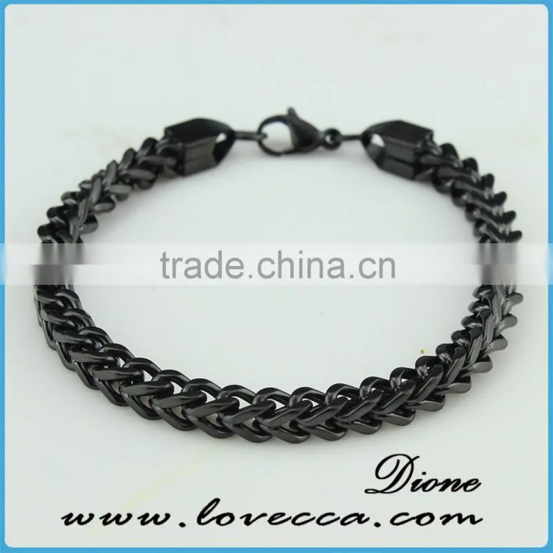 black stainless steel wire bracelet jewelry factory