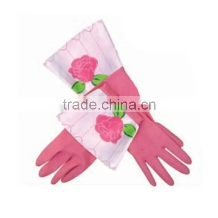 US Top fashion housewives latex kitchen gloves