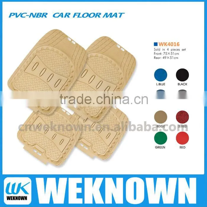 Fashion PVC-NBR car floor mat WK4016