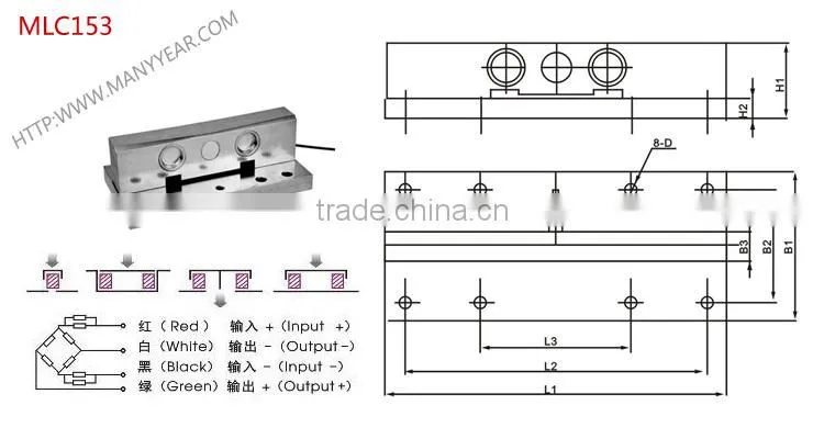 overhead crane scale load cell , railway scale load cell