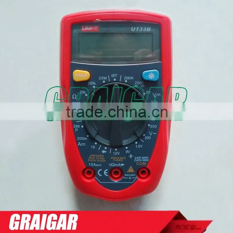 UNI-T UT33B Palm Size DC/AC Voltage DC Current Resistance DMM Digital Multimeters with Battery Test Multimetro