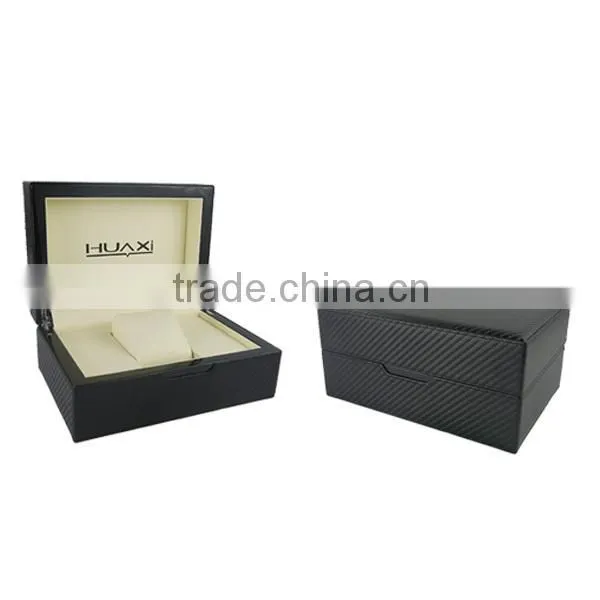 Huaxi High Glossy PU Rectangular Watch Display Cases
