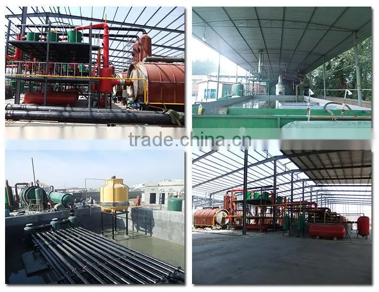 Best selling high-tech waste tire oil plant