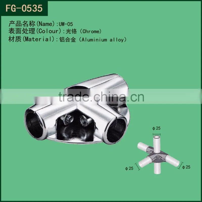 Durable metal 3 way pipe connector