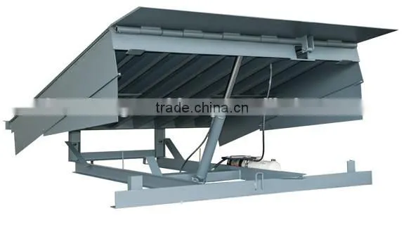 8T, 10t, 12T, 15T Warehouse Fixed Electric Hydraulic Trailers Heavy Duty Loading Ramp For Sale
