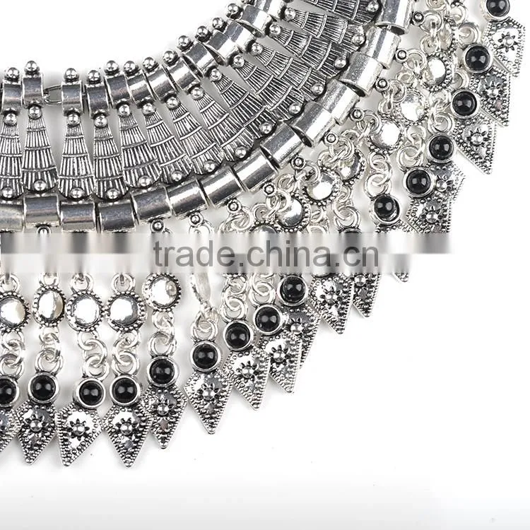 Anti gold silver plated vintage necklace boho jewellery
