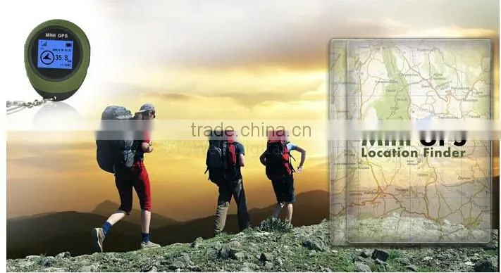 Mini GPS Tracker Tracking Device Travel Protable Keychain Locator Pathfinding Outdoor Sport Handheld Keychain