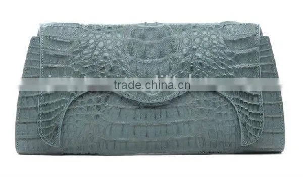 real crocodile skin handbags genuine leather purse wholesale leather clutch bag