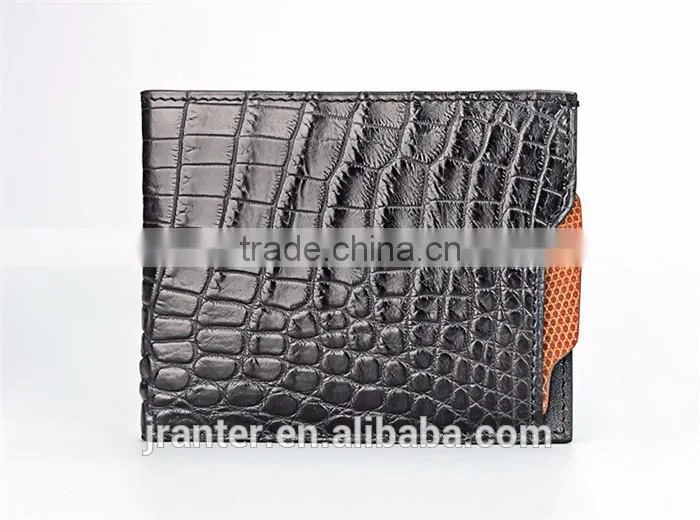 Customize Crocodile skin Men Wallet With Card Slot Driving Licence Holder Genuine Leather Wallet Manufacturer