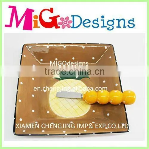 Wholesale Art Custom Ceramic Hot Selling Plate Gift With Dots