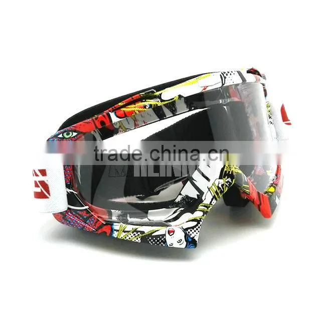 Cool fashion transparent goggle, custom motorcycle goggles , motocross glasses