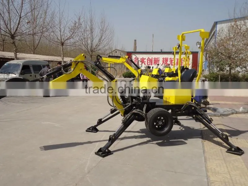 Low Price!!Atv backhoe excavator/towable backhoe with 18HP/22HP diesel engine
