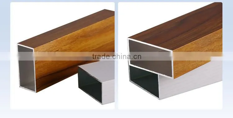Universal multiple surface treatments 6063 aluminum square tube/profile