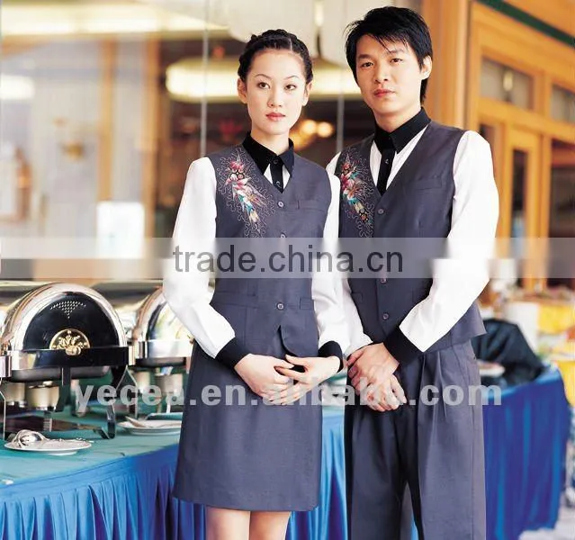 Resturant good quality waitress uniform