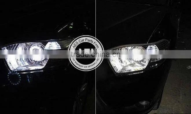 2014 Newest AES-G7 HID bixenon lens car projector headlight with Lotus LED angel eyes