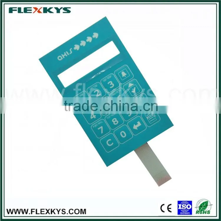 Metal dome embossing key tactile feedback membrane switch