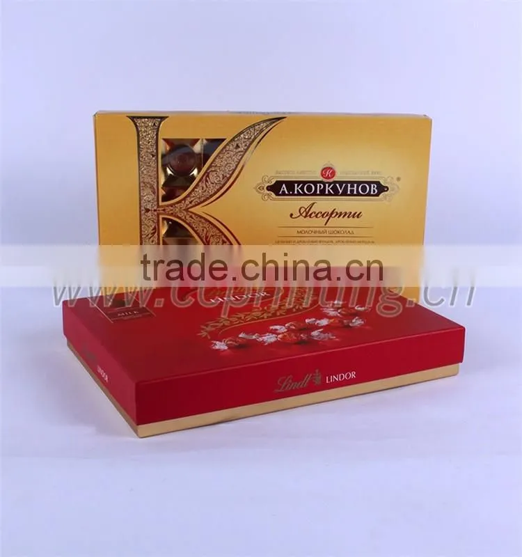 Customize design paper cardboard packaging luxury chocolate strawberry boxes