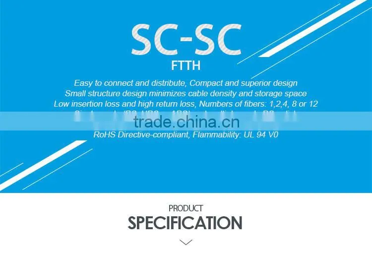 2016 hotsale LSZH jacket optic fiber cable FTTH