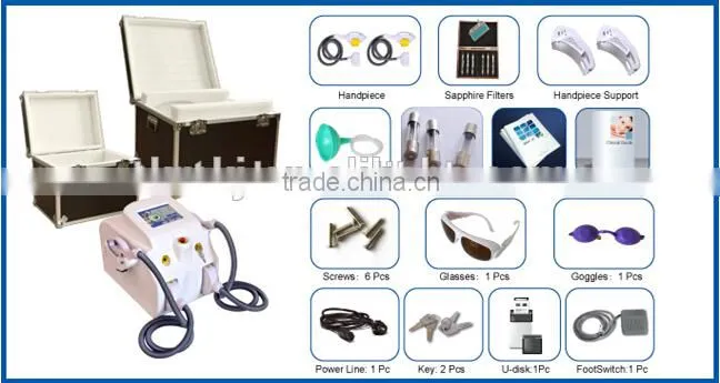 multi system big and small spot size Elight ipl rf hair removal (CE ISO BV TUV)