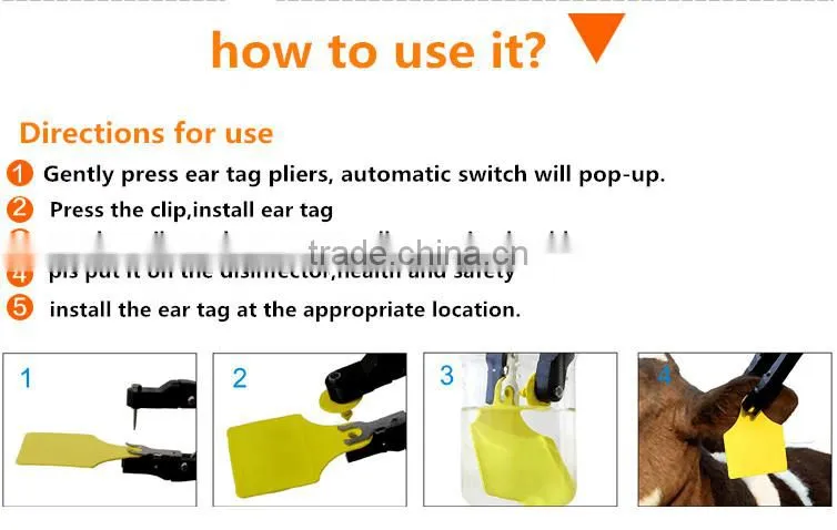 Laser Cow Ear Tag Plastic Ear Tags For Cattle