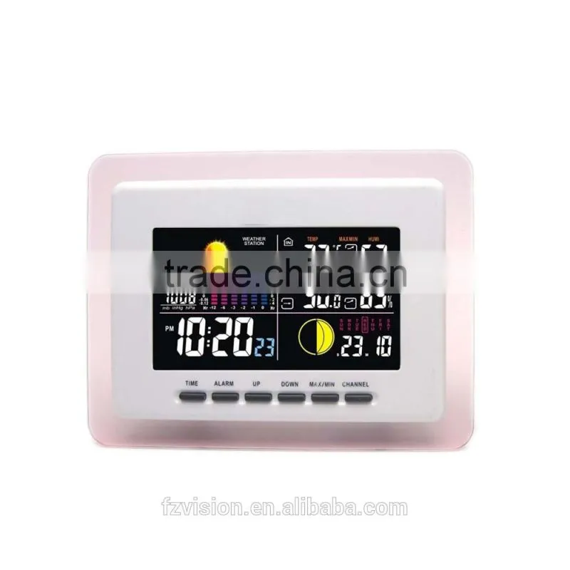 Automatic wireless weather station with 2 sensors/ Weather Station with Digital Clock Barometer In/Outdoor Temperature Humidity