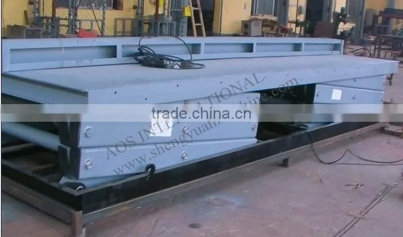 Customized Hydraulic Stationary Scissor Lift Platform For Warehouse Working