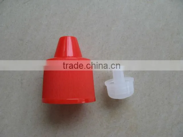 plastic spout bottle cap for toilet cleaning(SL-647,20/410)