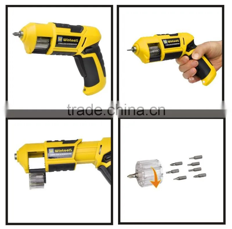 Wintools cordless tools 3.6v rechargeable li-ion cordless screwdriver 2014 New WT03007