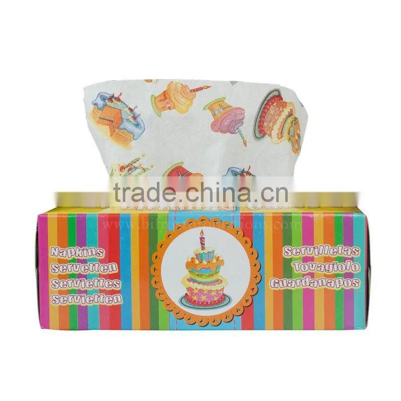 Birthday Party Decorations With Printed Tissue Paper