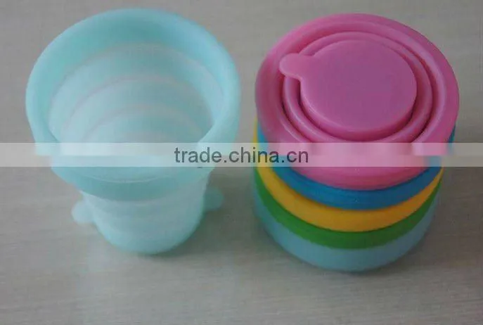 Free samples fashion silicone collapsible cup