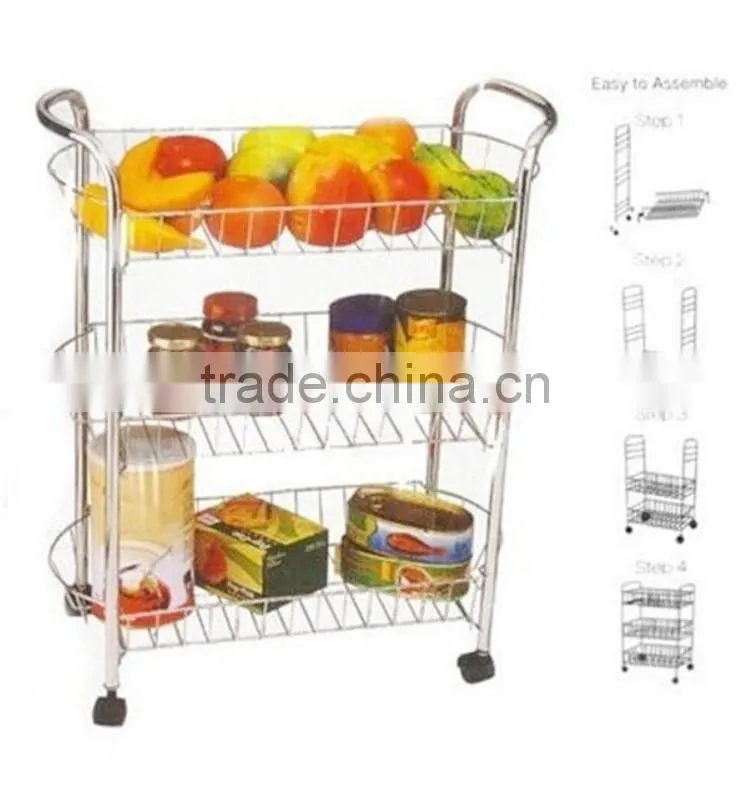 Multifunction 3-Tier Detachable Metal Vegetable Display Stand