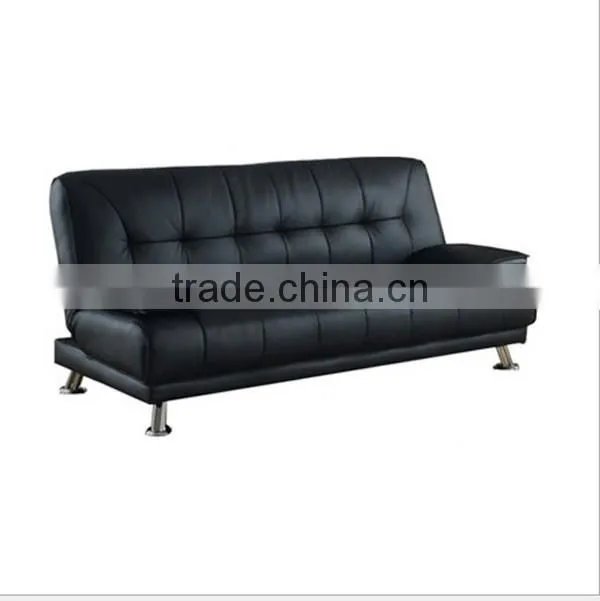 SFA00012 PU sofa bed,living room modern PU sofa bed,wood sofa legs folding sofa bed